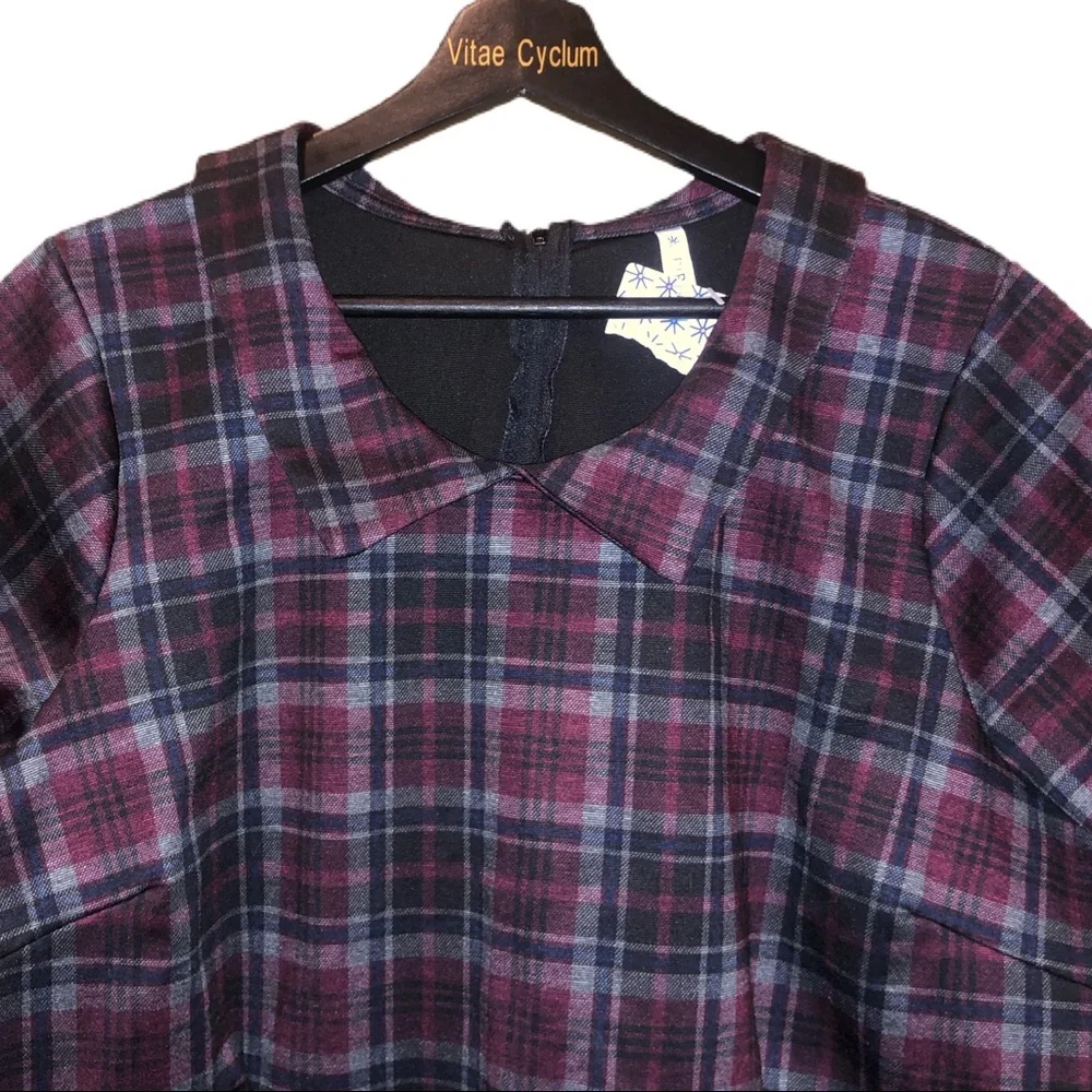 PIPHANY Plaid Harlem Dress 2X NWT - Picture 3 of 8